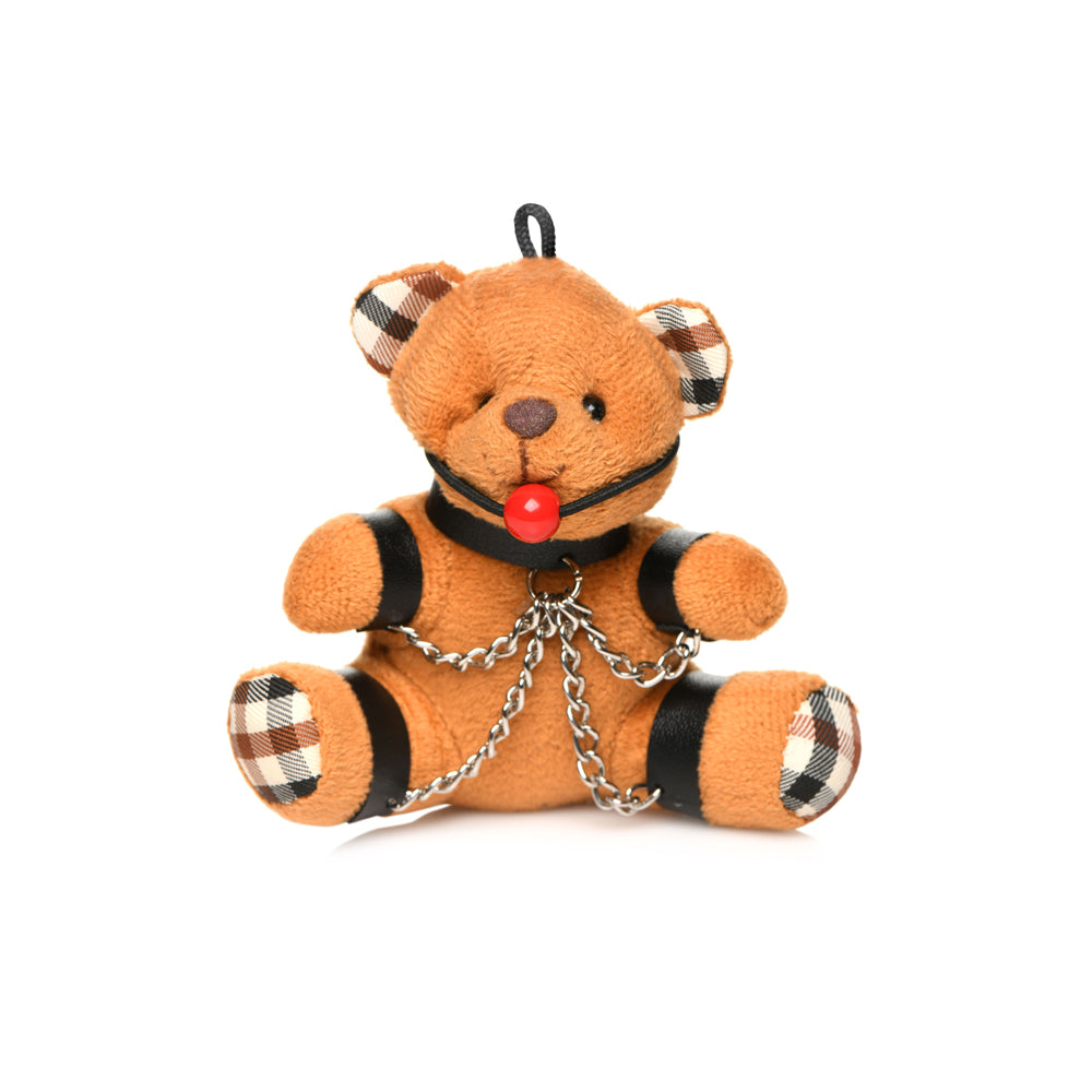 Master Series Gagged Teddy Bear Keychain | 848518050519 | Available at EroticWarehouse.com