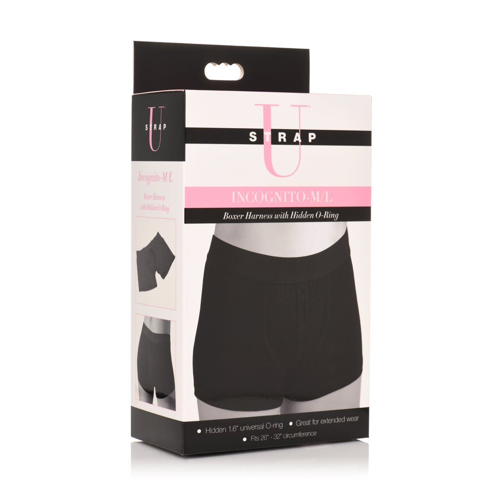 Strap U Incognito Boxer Style Harness W/ Hidden O-Ring Ml | 848518051455 | Available at EroticWarehouse.com