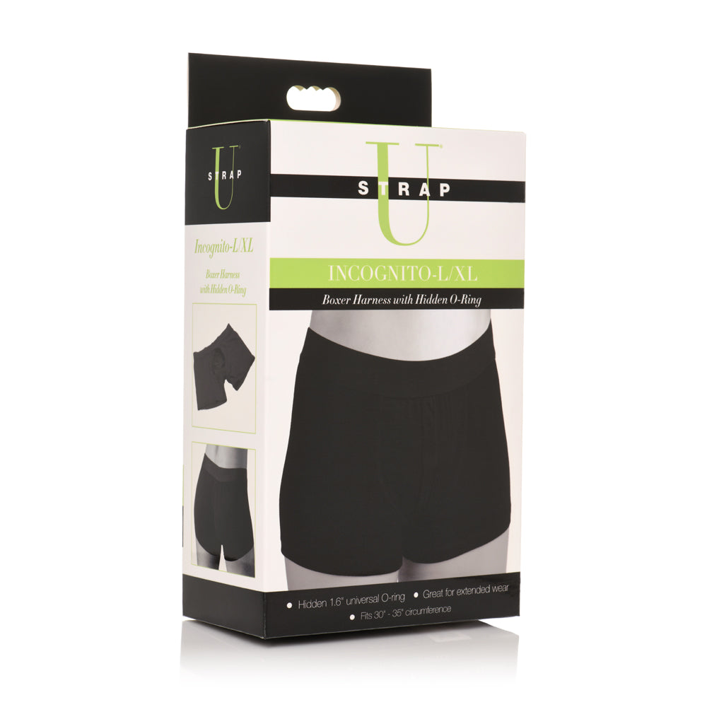 Strap U Incognito Boxer Style Harness W/ Hidden O-Ring Lxl | 848518051462 | Available at EroticWarehouse.com