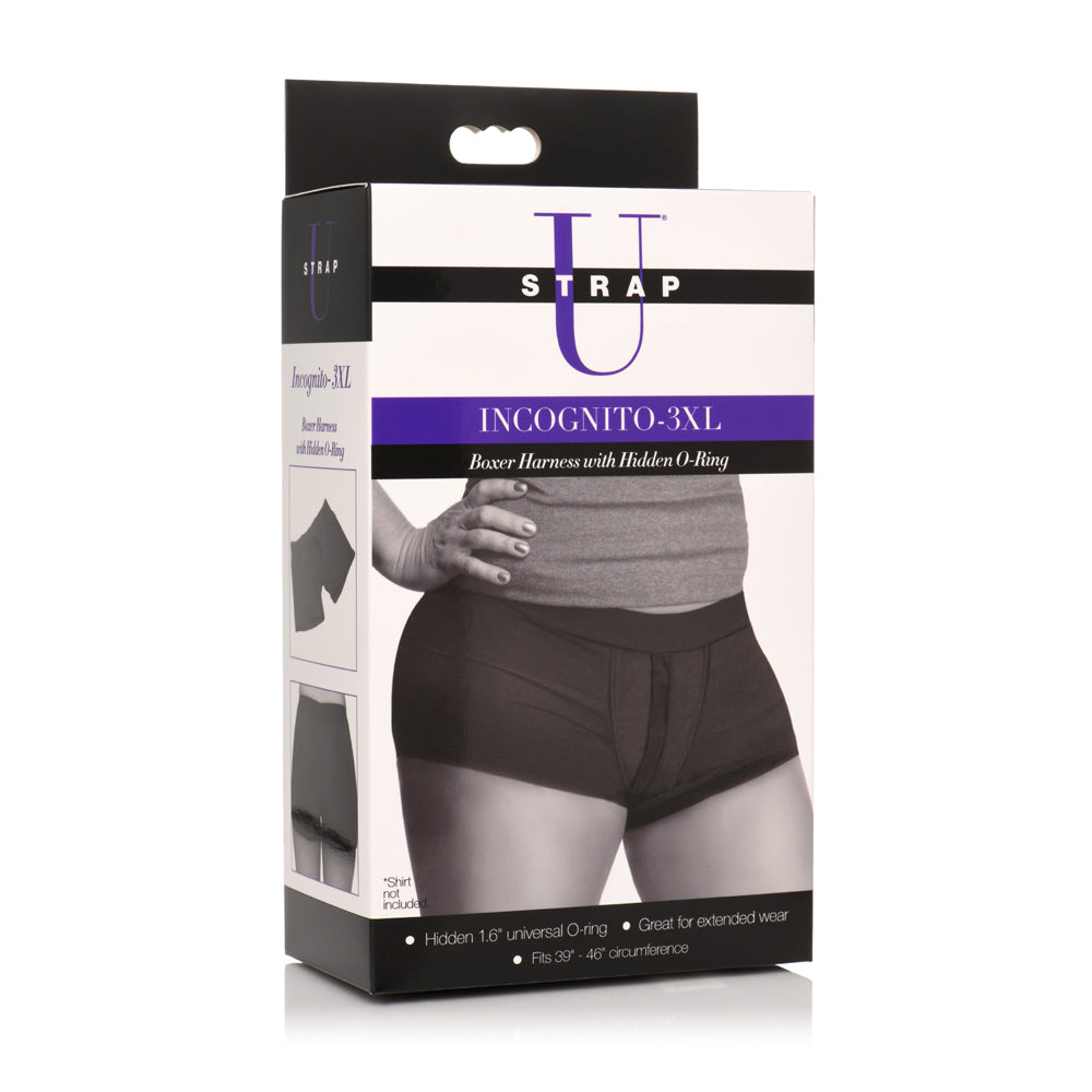Strap U Incognito Boxer Style Harness W/ Hidden O-Ring 3Xl | 848518051486 | Available at EroticWarehouse.com