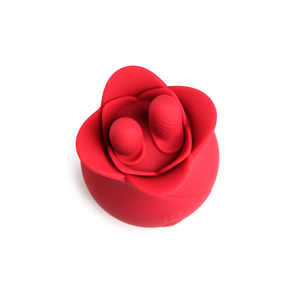 Bloomgasm Rose Fondle 10X Massaging Rose Silicone Clit Stimulators | 848518051677 | Available at EroticWarehouse.com