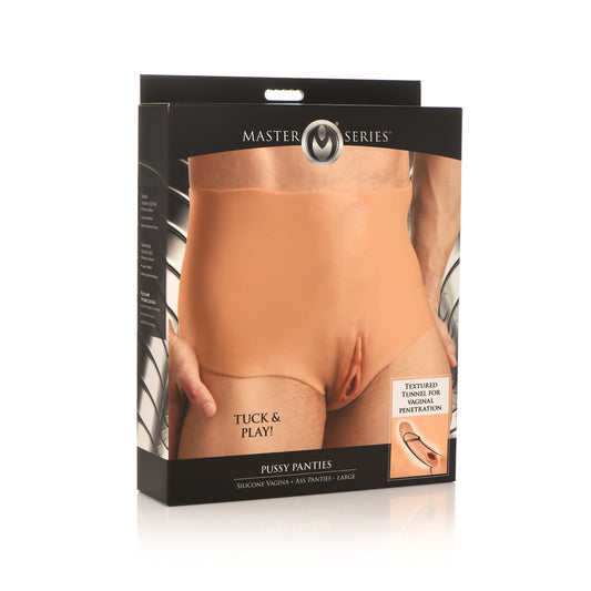 Master Series Pussy Panties Silicone Vagina + Ass Panties Large | 848518052308 | Available at EroticWarehouse.com