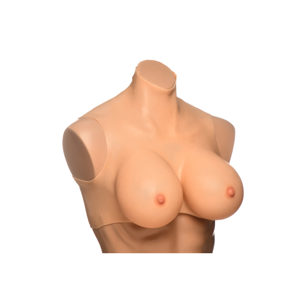 Master Series Perky Pair G-Cup Silicone Breasts | 848518053589 | Available at EroticWarehouse.com