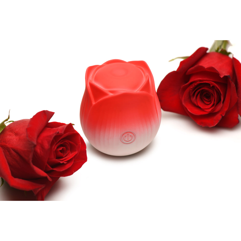 Bloomgasm Pulsing Petals Throbbing Rose Stimulator Red | 848518054432 | Available at EroticWarehouse.com