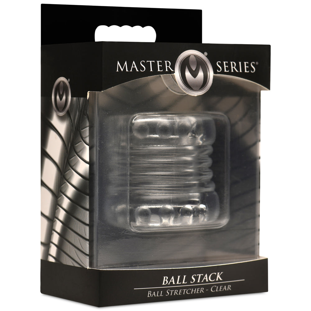 Master Series Ball Stack Ball Stretcher Clear | 848518054937 | Available at EroticWarehouse.com