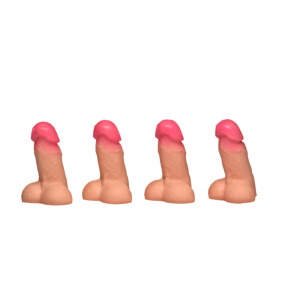 Big Ballers Magnetic Snap-On Peckers 4 Pk | 848518055958 | Available at EroticWarehouse.com