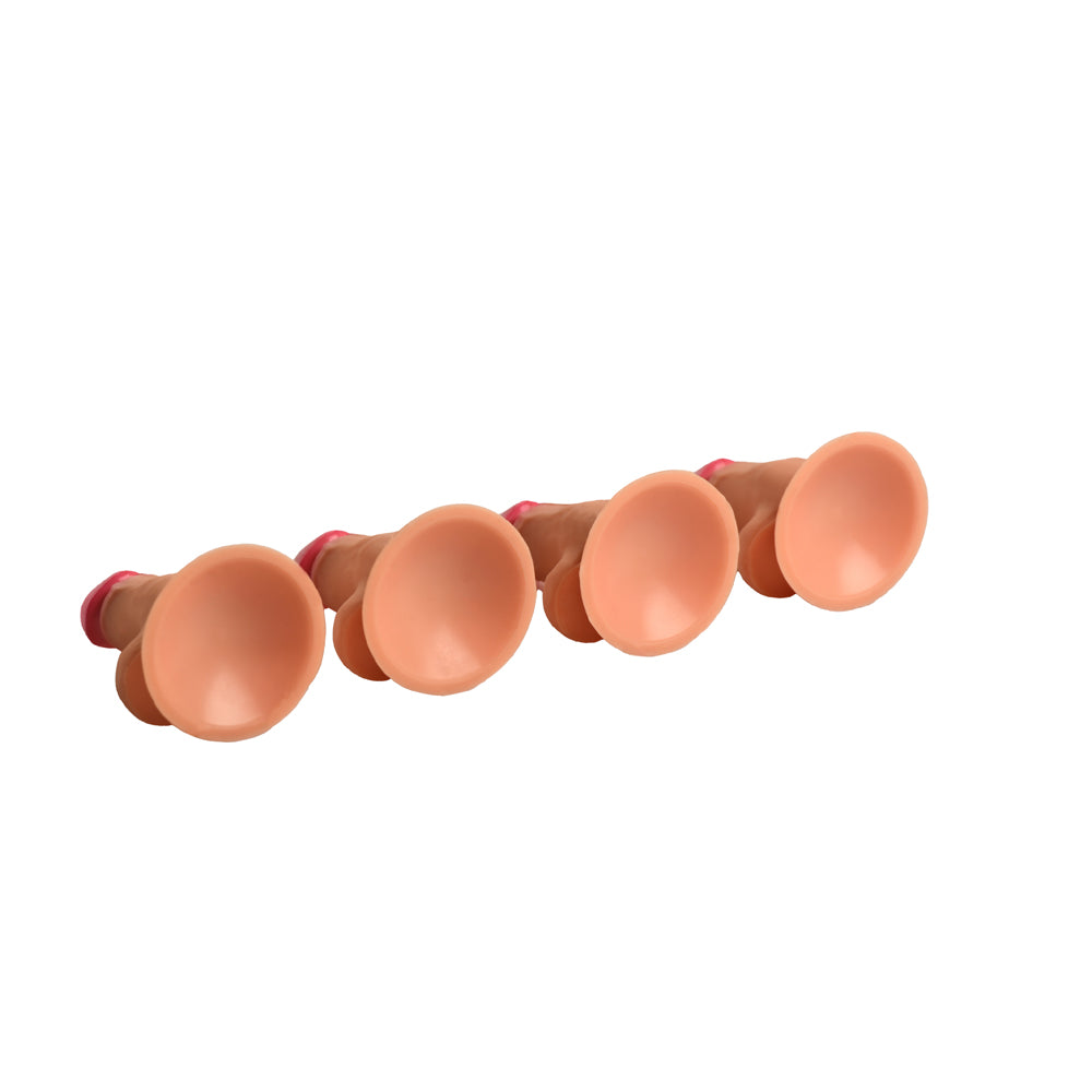 Big Ballers Suction Snap-On Peckers 4 Pk | 848518055965 | Available at EroticWarehouse.com
