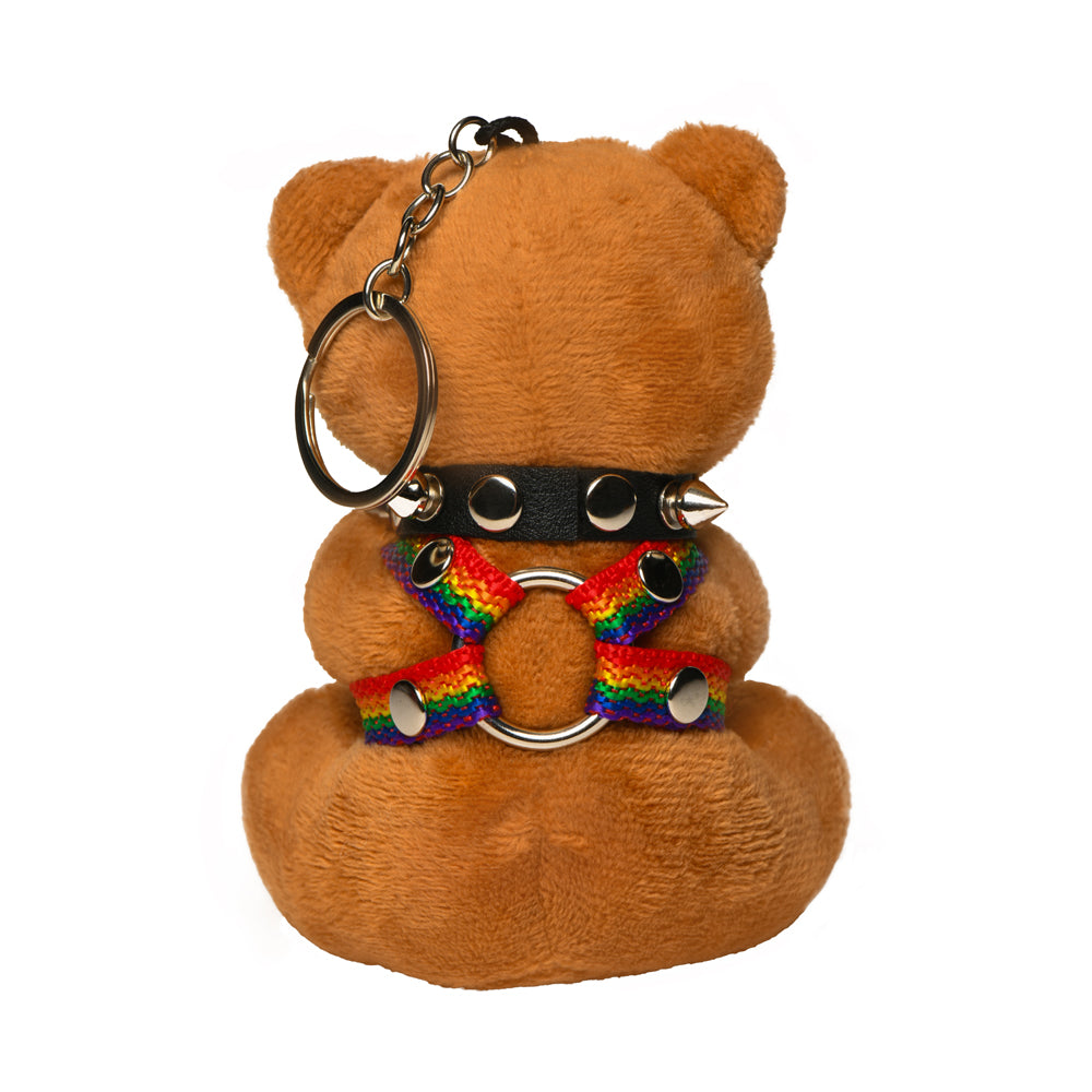 Master Series Pride Bear Keychain | 848518057556 | Available at EroticWarehouse.com
