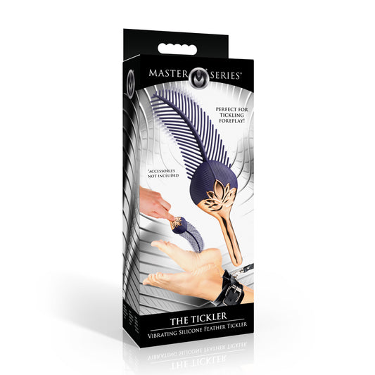 Master Series The Tickler Vibrating Silicone Feather Tickler | 848518058775 | Available at EroticWarehouse.com