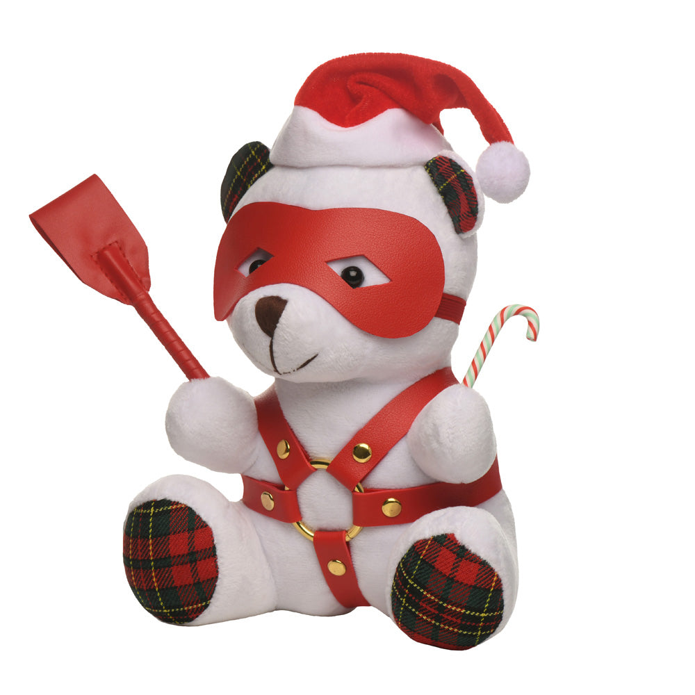 Master Series Holiday Bondage Bear White | 848518059031 | Available at EroticWarehouse.com