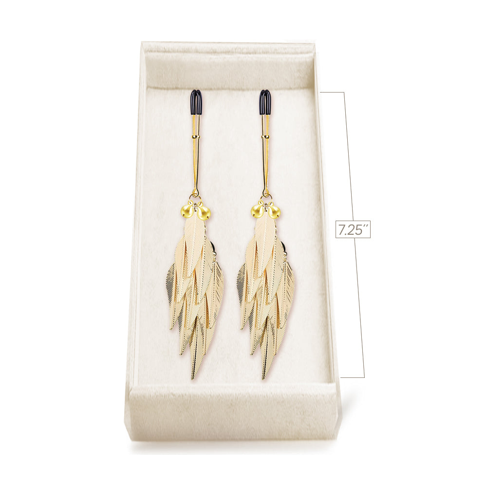 Couture Clips Luxury Nipple Clamps Golden Harvest | 848741033020 | Available at EroticWarehouse.com