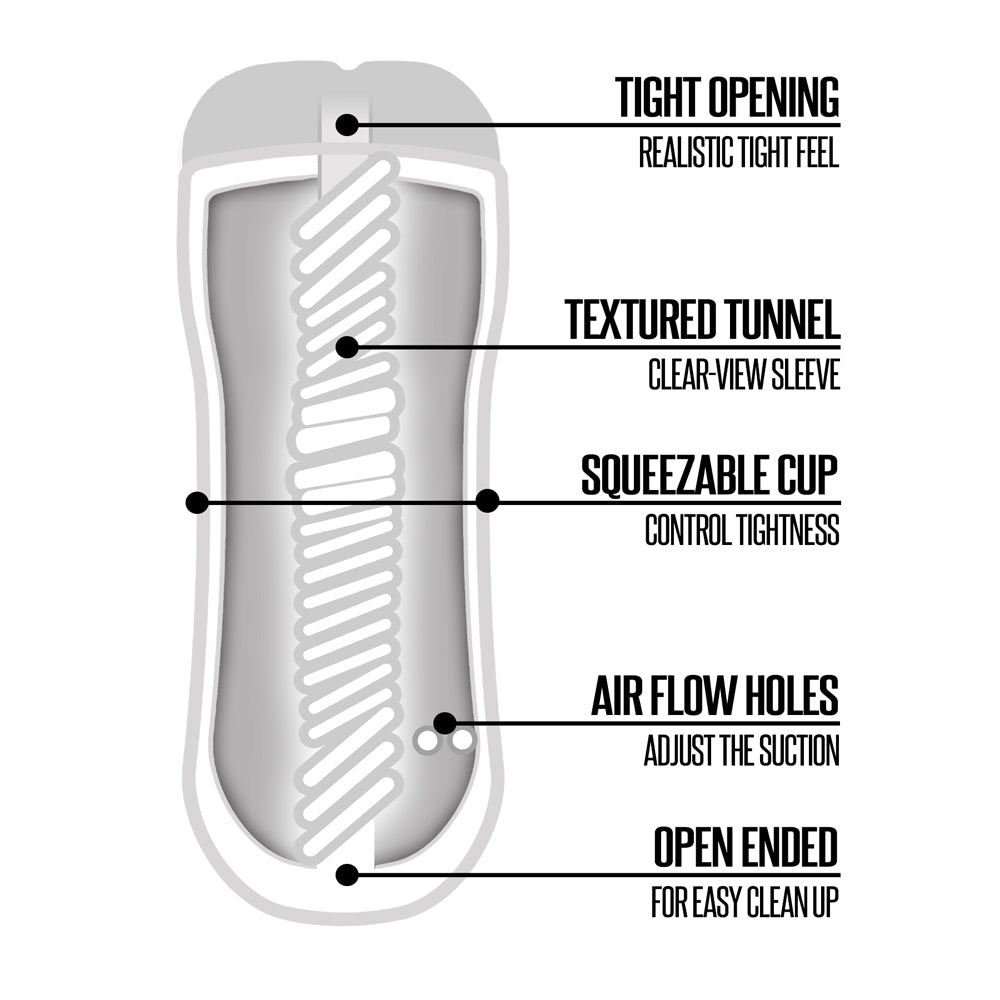 Mstr B8 In The Clear-View Stroker Cup Hand Job | 850010096681 | Available at EroticWarehouse.com