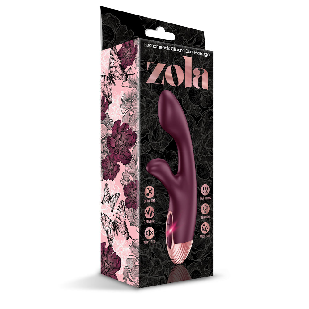 Zola Rechargeable Silicone Dual Warming Massager | 850010096858 | Available at EroticWarehouse.com