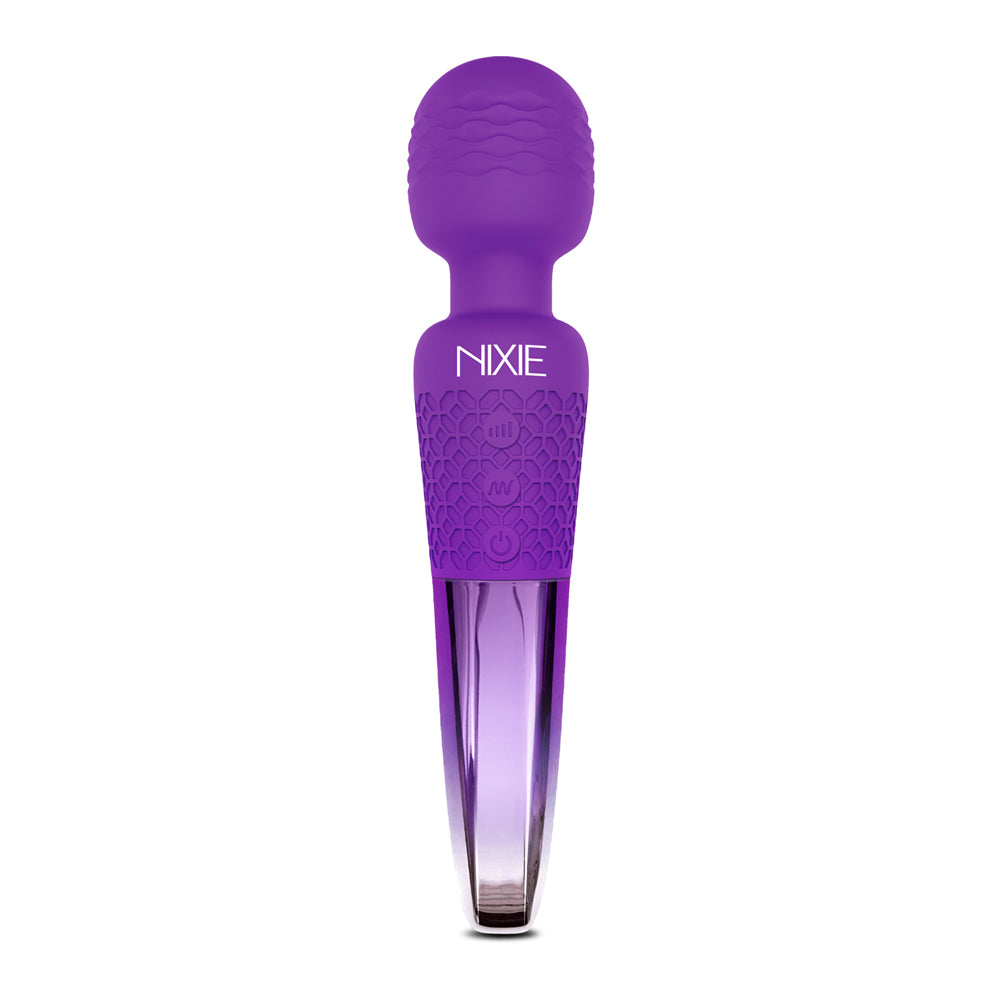 Nixie Rechargeable Wand Massager Purple Ombre | 850010096902 | Available at EroticWarehouse.com