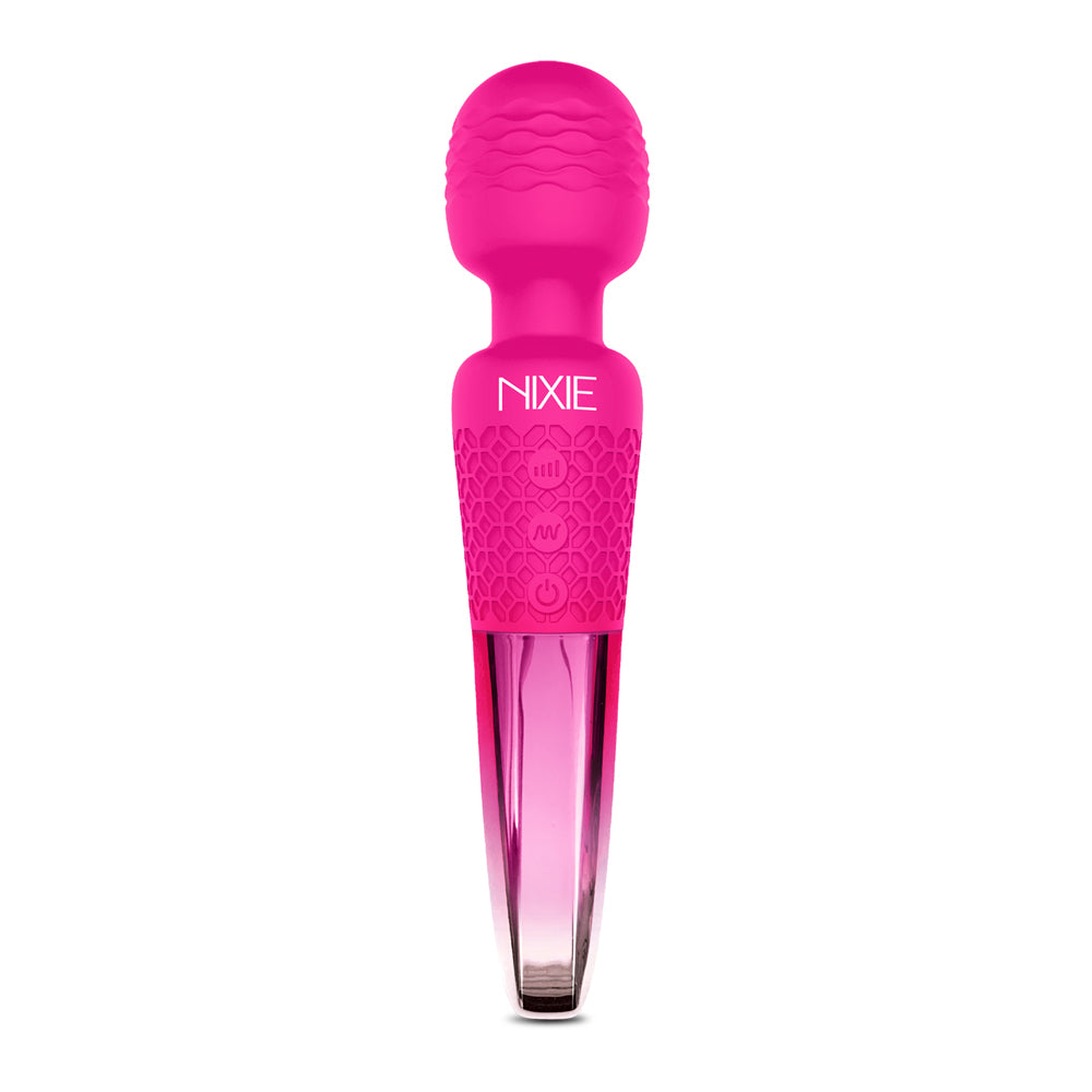 Nixie Rechargeable Wand Massager Pink Ombre | 850010096919 | Available at EroticWarehouse.com