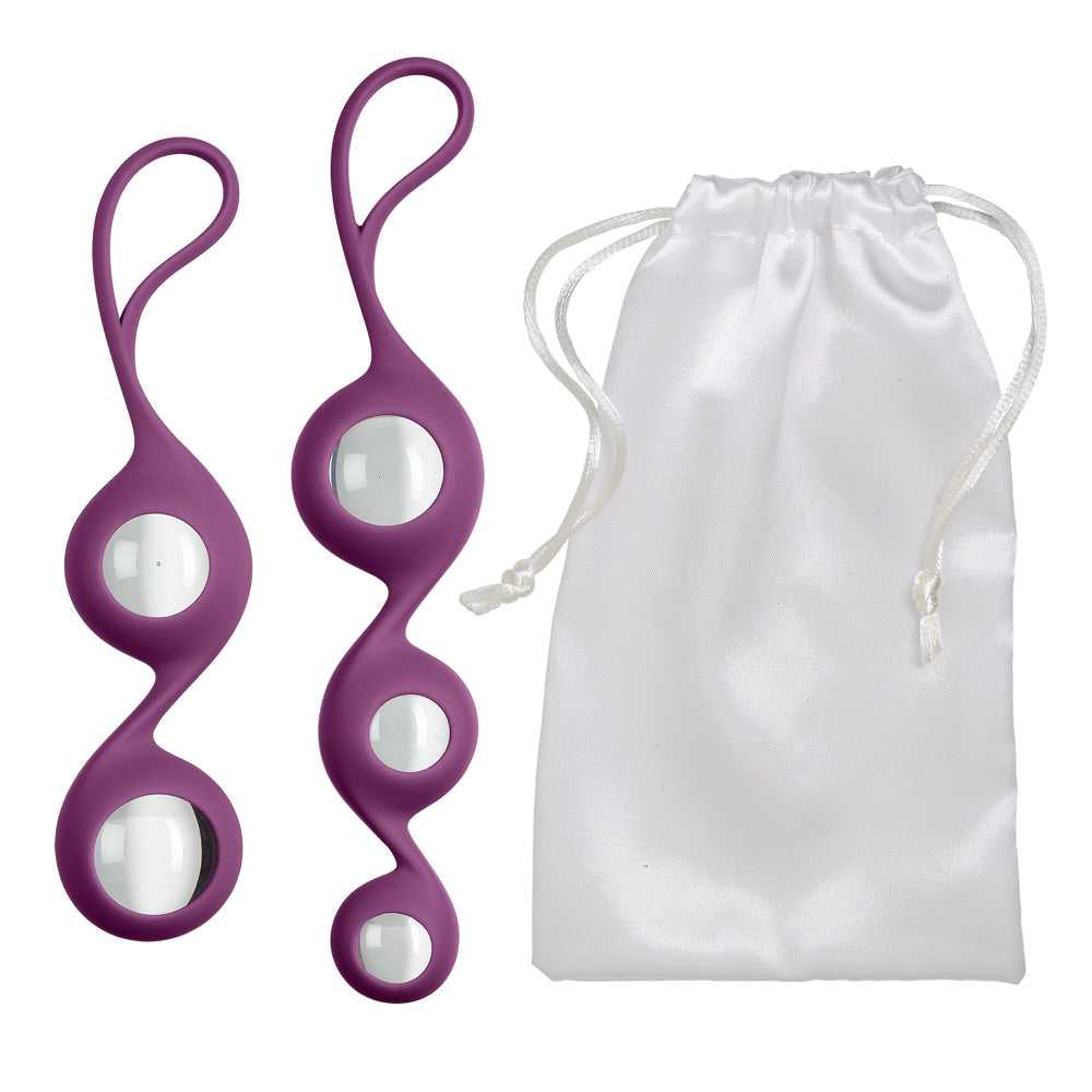 Cloud 9 Health & Wellness Borosilicate Training Set Plum | 850013016013 | Available at EroticWarehouse.com