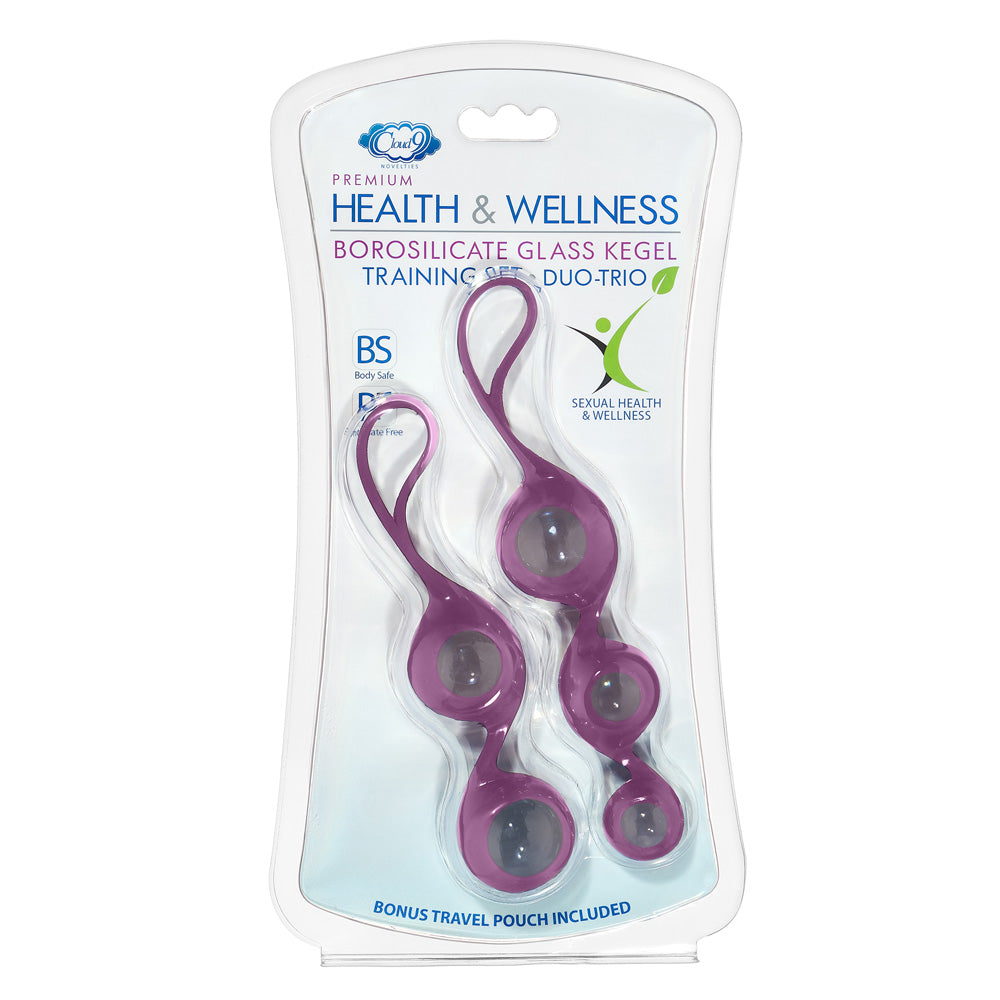 Cloud 9 Health & Wellness Borosilicate Training Set Plum | 850013016013 | Available at EroticWarehouse.com