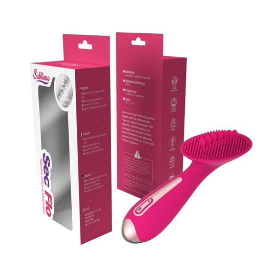 Sublime Sec Flo Silicone Clitoral Massager Pink | 850017269101 | Available at EroticWarehouse.com