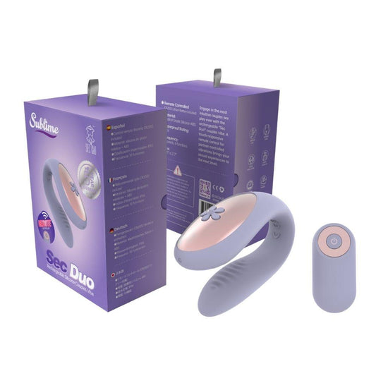 Sublime Sec Duo Rechargeable Silicone Couples Vibe Lilac | 850017269200 | Available at EroticWarehouse.com