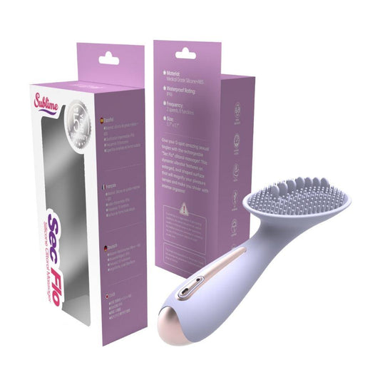 Sublime Sec Flo Silicone Clitoral Massager Lilac | 850017269217 | Available at EroticWarehouse.com