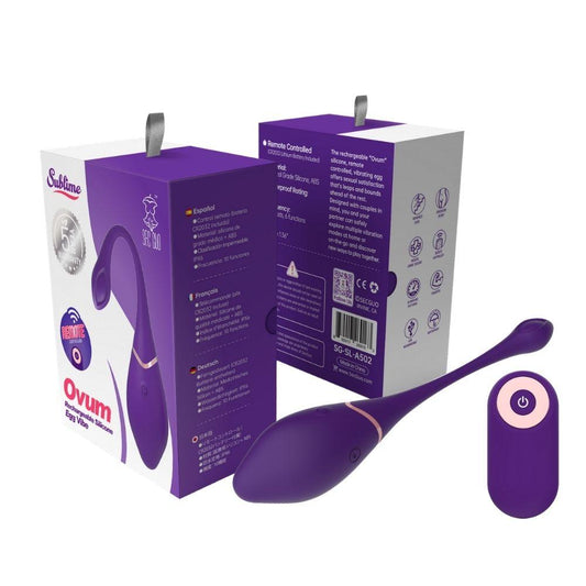 Sublime Ovum Rechargeable Silicone Egg Vibe Plum | 850017269262 | Available at EroticWarehouse.com
