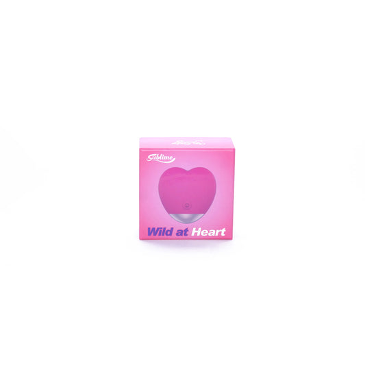 Sublime Wild At Heart Silicone External Heart Shaped Vibe Pink | 850017269323 | Available at EroticWarehouse.com
