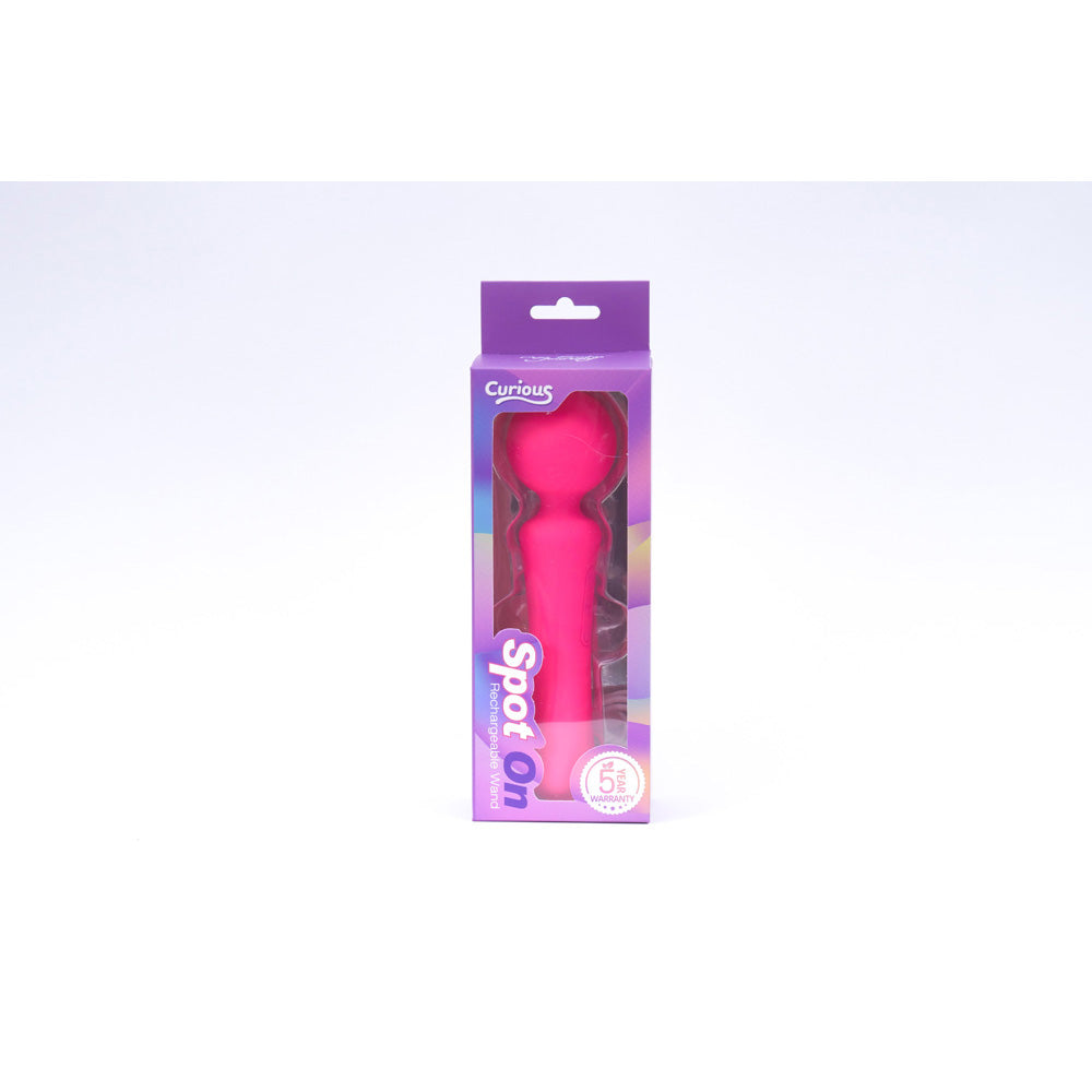 Curious Spot On Rechargeable Wand Pink | 850017269385 | Available at EroticWarehouse.com