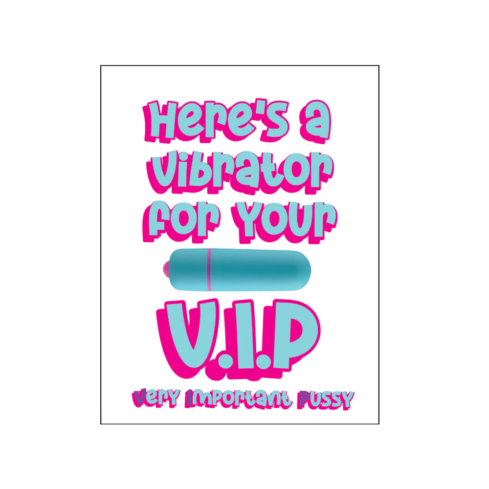 VIP NaughtyVibes Greeting Card | 850054576415 | Available at EroticWarehouse.com