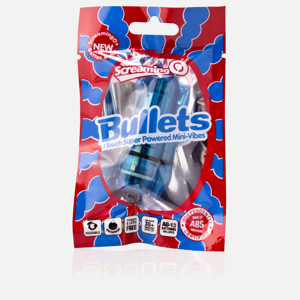Screaming O Bullets Blue 1Ct | 854885001948 | Available at EroticWarehouse.com