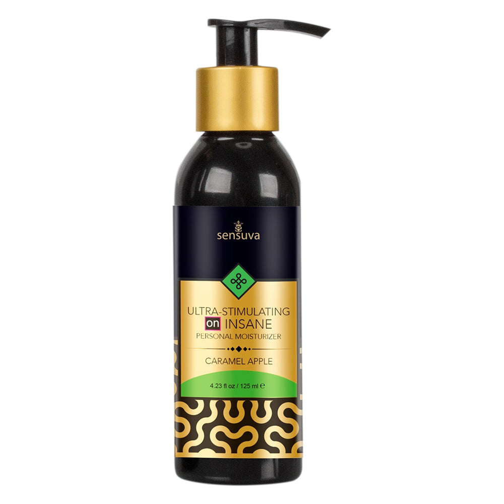 Ultra-Stimulating On Insane Personal Moisturizer Caramel Apple 4 oz. Bottle | 855559007839 | Available at EroticWarehouse.com