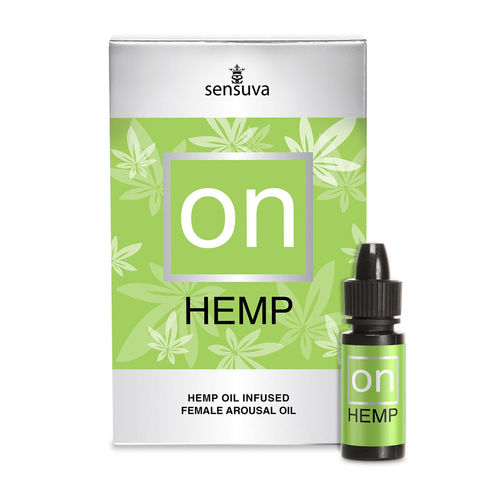 On Hemp Arousal Oil 5 ml. Medium Box | 855559009253 | Available at EroticWarehouse.com