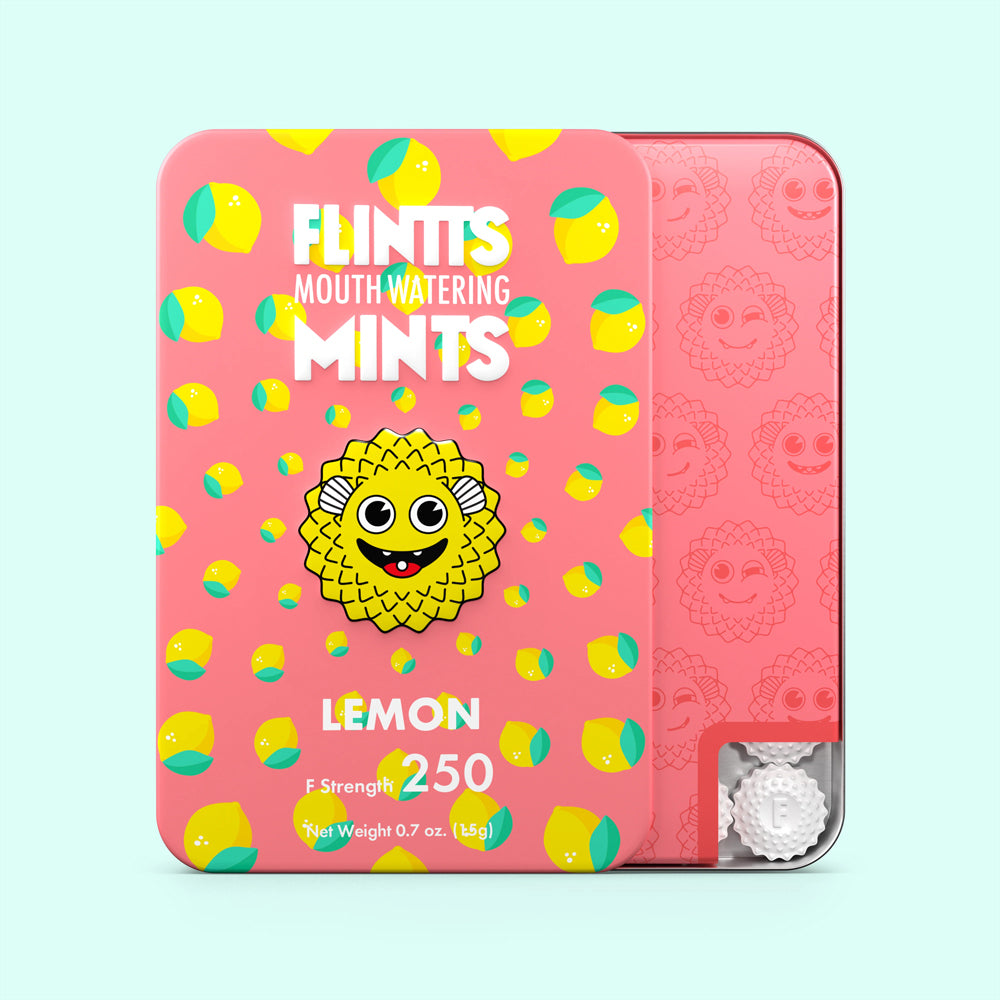 Flintts Mints Lemon F Strength 250 | 860000693301 | Available at EroticWarehouse.com