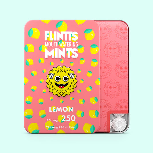 Flintts Mints Lemon F Strength 250 | 860000693301 | Available at EroticWarehouse.com