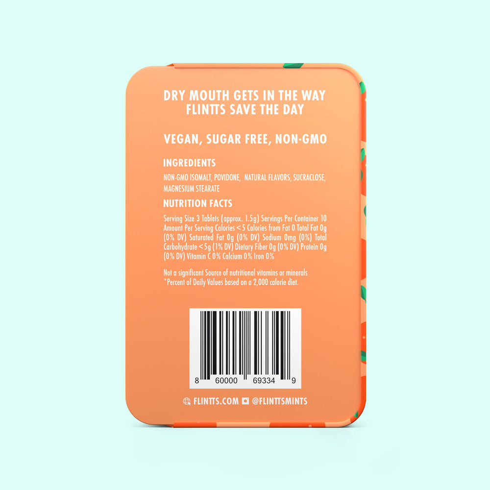 Flintts Mints Sour Tangerine F Strength 175 | 860000693349 | Available at EroticWarehouse.com