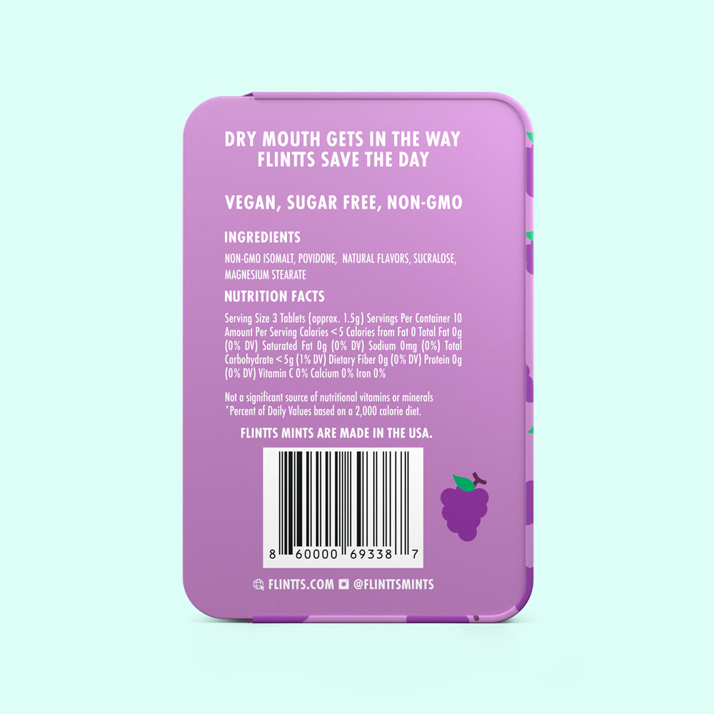 Flintts Mints Luxury Grape F Strength 125 | 860000693387 | Available at EroticWarehouse.com