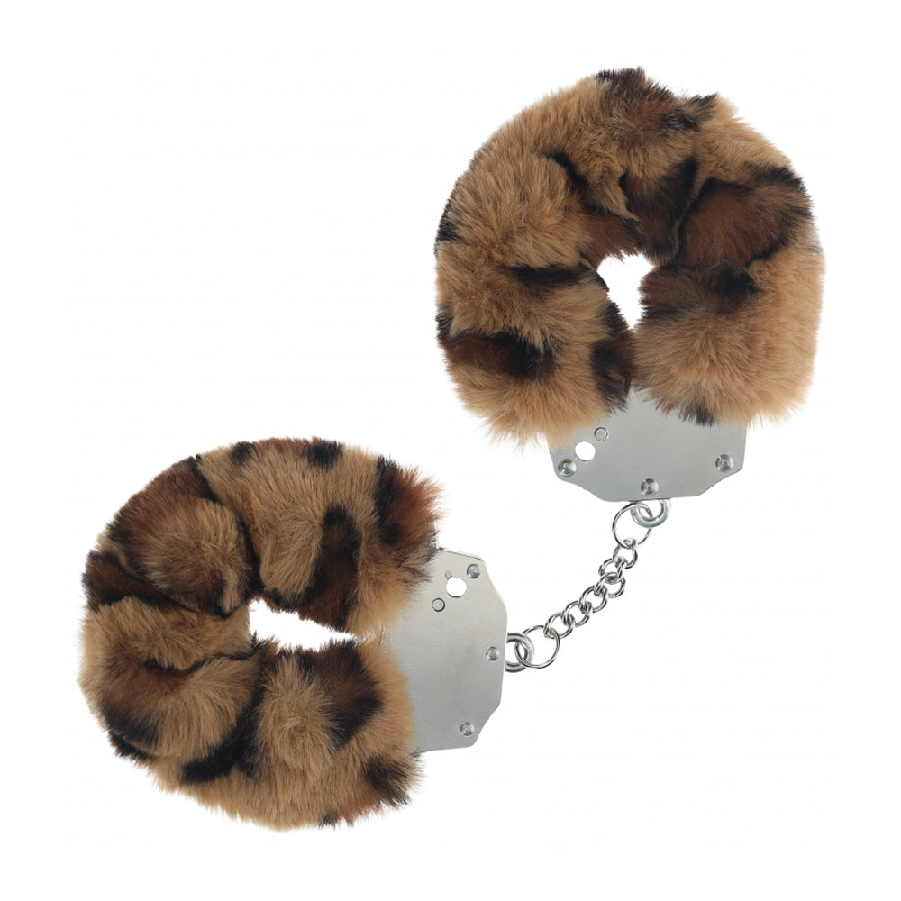 Ouch! Heavy-Duty Fluffy Handcuffs Leopard | 8714273042880 | Available at EroticWarehouse.com
