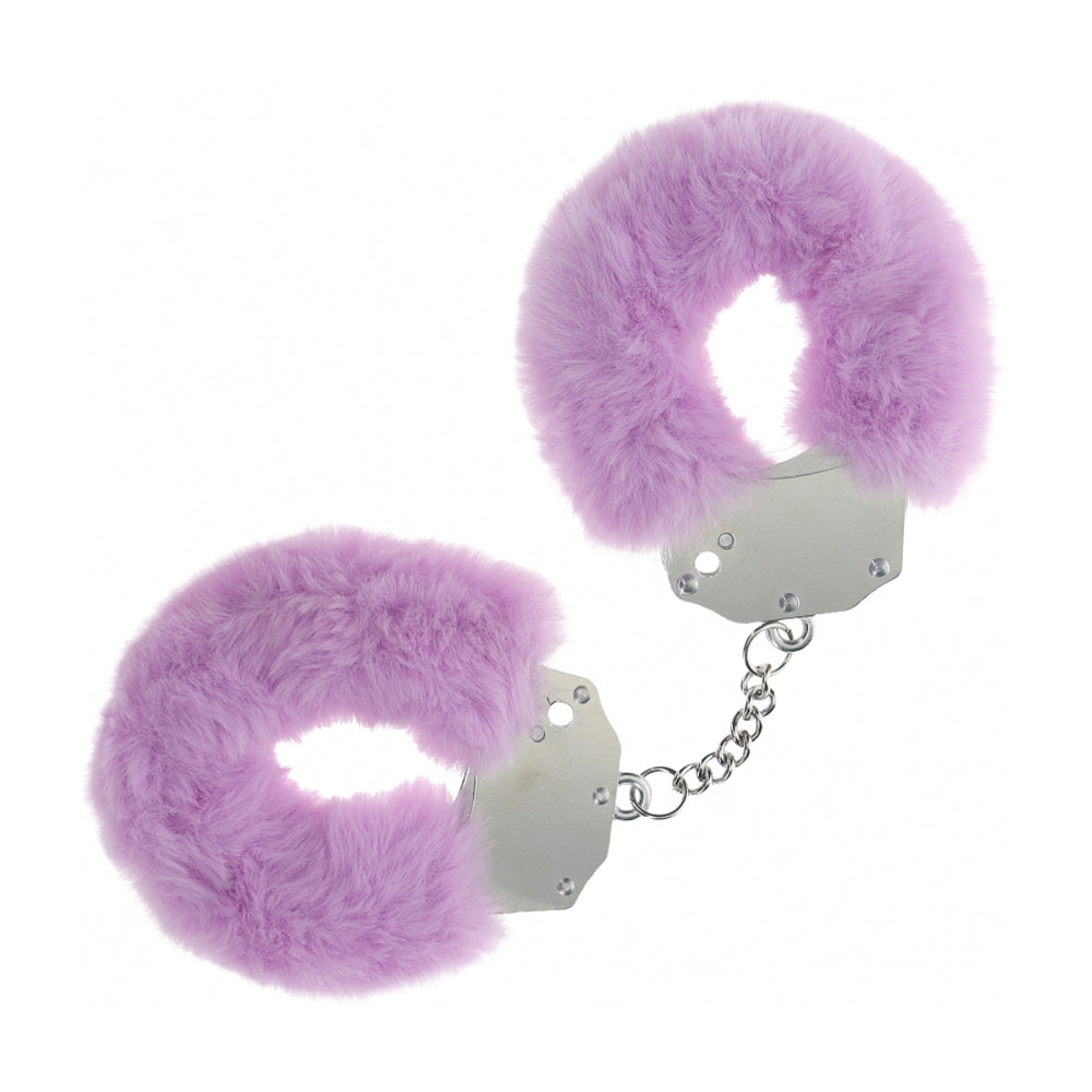 Ouch! Heavy-Duty Fluffy Handcuffs Lavander | 8714273043108 | Available at EroticWarehouse.com