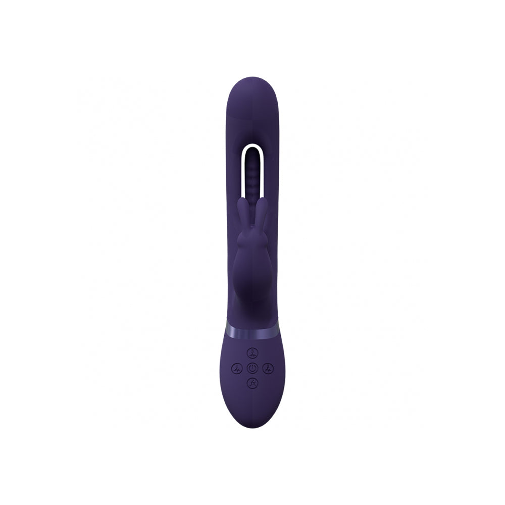 Vive Mika Triple Rabbit With G-Spot Flapping Purple | 8714273051851 | Available at EroticWarehouse.com