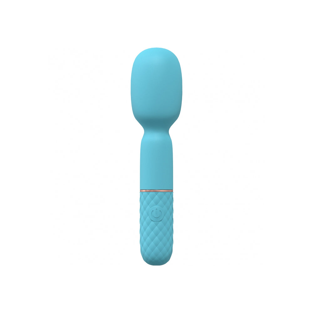 Bella 10 Speed Vibrating Mini-Wand Silicon Rechargeable Waterproof Blue | 8714273052094 | Available at EroticWarehouse.com
