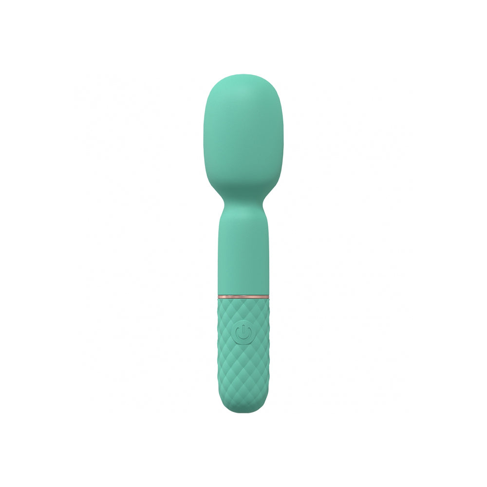 Bella 10 Speed Vibrating Mini-Wand Silicone Rechargeable Waterproof Green | 8714273052100 | Available at EroticWarehouse.com
