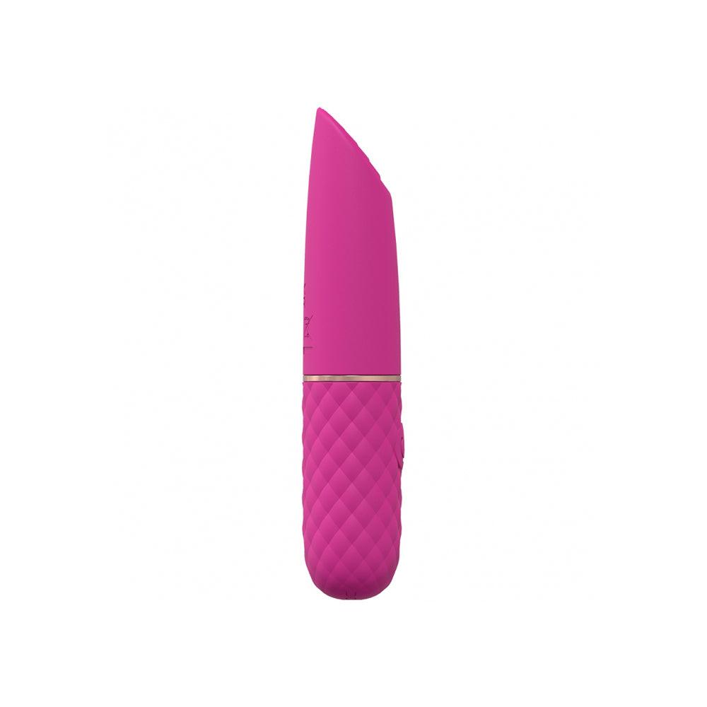 Beso 10 Speed Vibrating Mini-Lipstick Silicone Rechargeable Waterproof Pink | 8714273052247 | Available at EroticWarehouse.com