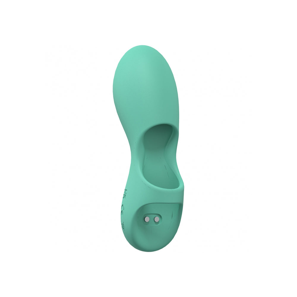Joy 10 Speed Finger Vibe Silicone Rechargeable Waterproof Green | 8714273052261 | Available at EroticWarehouse.com