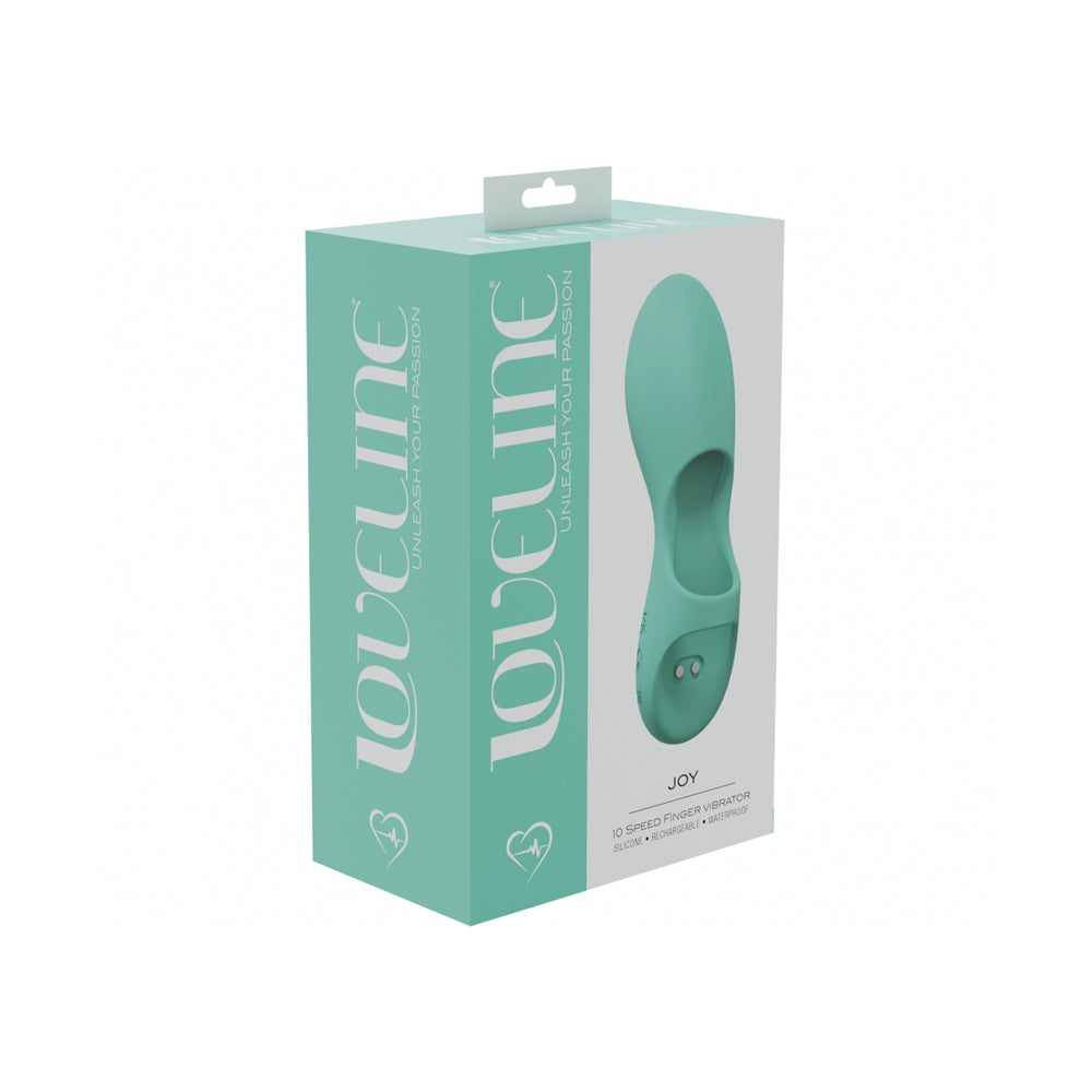 Joy 10 Speed Finger Vibe Silicone Rechargeable Waterproof Green | 8714273052261 | Available at EroticWarehouse.com