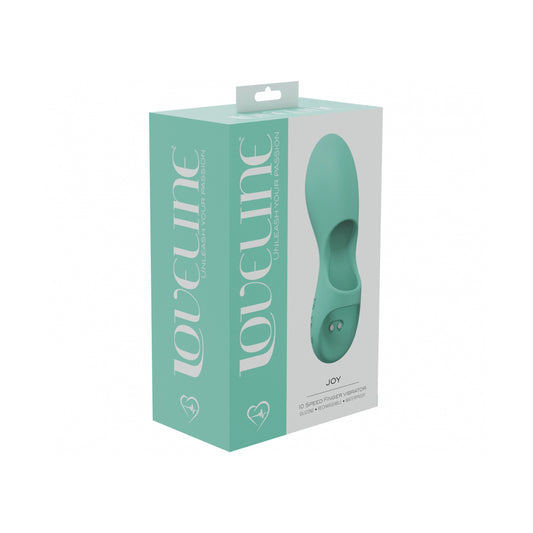 Joy 10 Speed Finger Vibe Silicone Rechargeable Waterproof Green | 8714273052261 | Available at EroticWarehouse.com