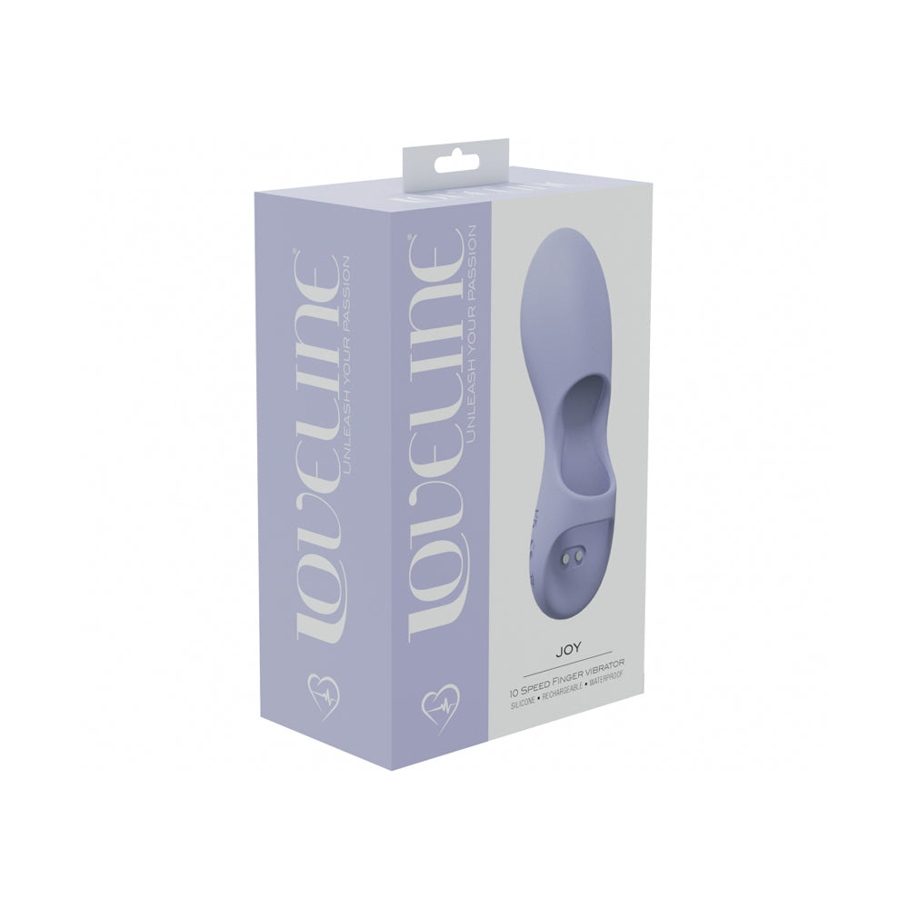 Joy 10 Speed Finger Vibe Silicone Rechargeable Waterproof Lavender | 8714273052278 | Available at EroticWarehouse.com