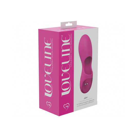 Joy 10 Speed Finger Vibe Silicone Rechargeable Waterproof Pink | 8714273052285 | Available at EroticWarehouse.com