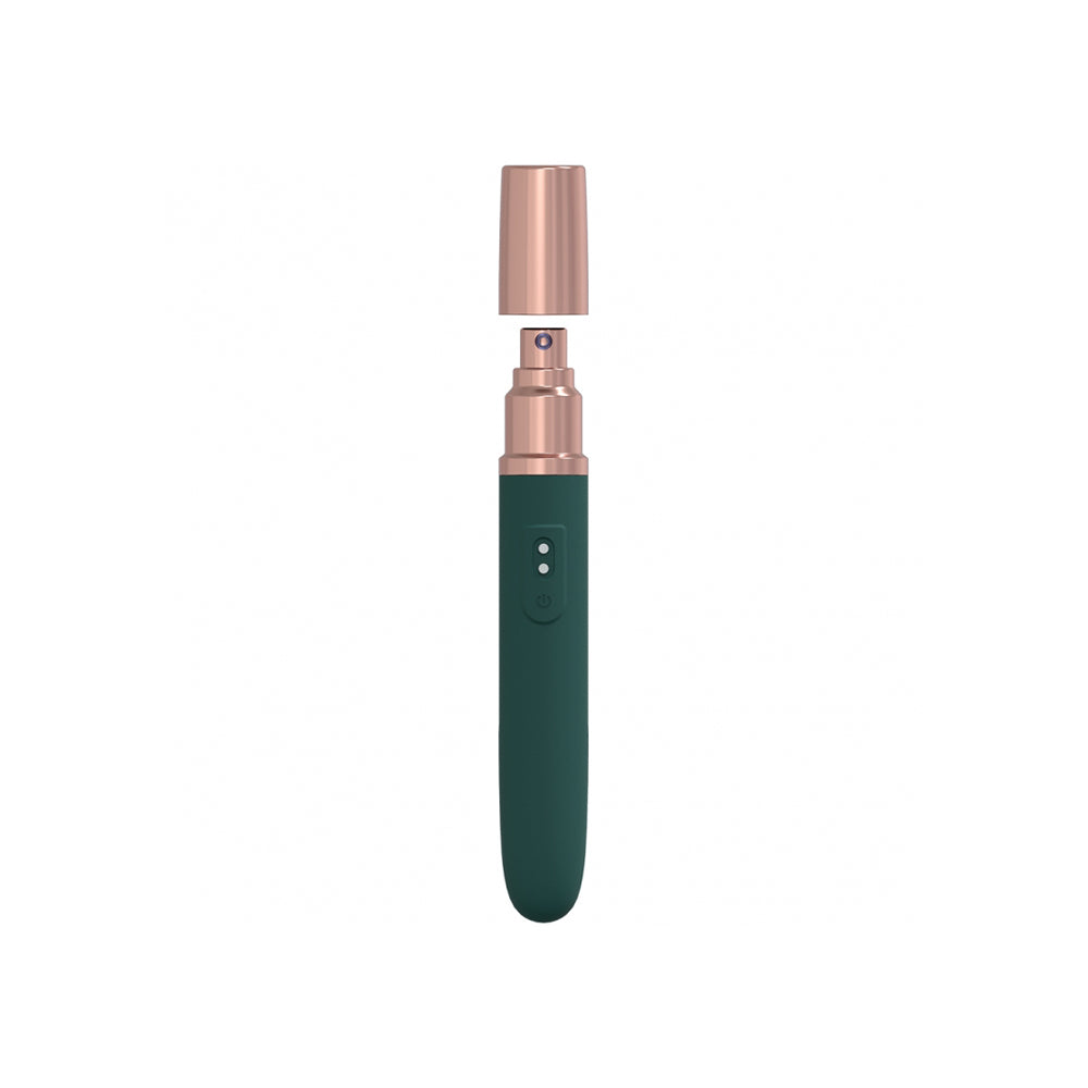 The Traveler 10 Speed Travel Vibe Silicone Rechargeable Waterproof Forest Green | 8714273052520 | Available at EroticWarehouse.com