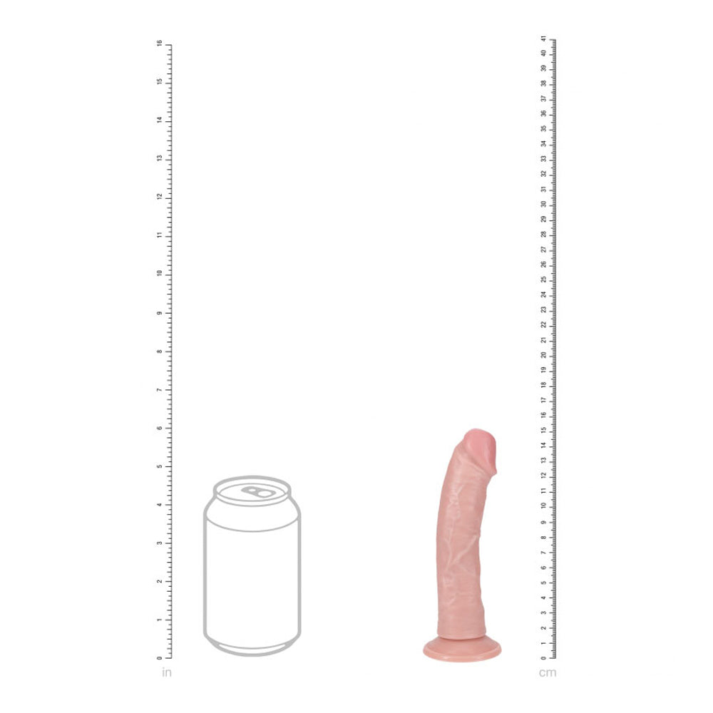Realrock 6" Vibrating Cock Regular Curved Flesh | 8714273053916 | Available at EroticWarehouse.com