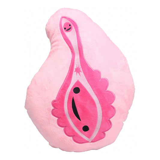 S-Line Pussy Pillow Plushie With Storage Pouch Pink | 8714273054371 | Available at EroticWarehouse.com