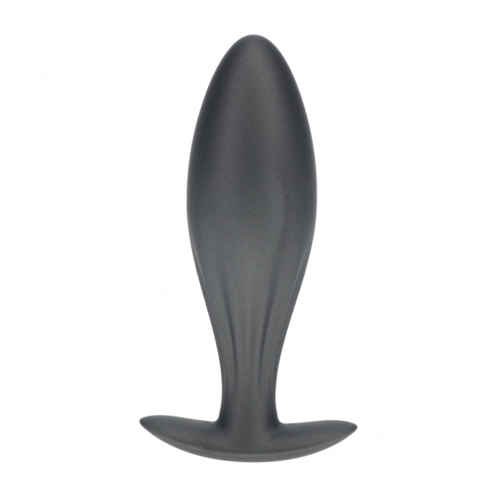 Ouch! Oval Anal Plug Silicone Gun Metal | 8714273056979 | Available at EroticWarehouse.com